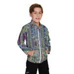 Arcade Game Retro Pattern Kids  Windbreaker