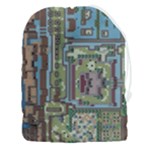 Arcade Game Retro Pattern Drawstring Pouch (3XL)