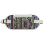 Arcade Game Retro Pattern Rounded Waist Pouch