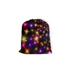 Star Colorful Christmas Xmas Abstract Drawstring Pouch (Small)