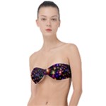 Star Colorful Christmas Xmas Abstract Classic Bandeau Bikini Top 