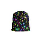 Star Colorful Christmas Abstract Drawstring Pouch (Small)