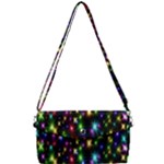 Star Colorful Christmas Abstract Removable Strap Clutch Bag