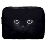 Black Cat Face Make Up Pouch (Large)