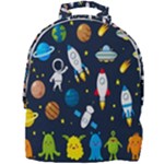 Big Set Cute Astronauts Space Planets Stars Aliens Rockets Ufo Constellations Satellite Moon Rover Mini Full Print Backpack