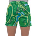 Golf Course Par Golf Course Green Sleepwear Shorts