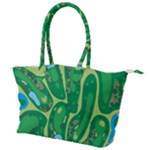 Golf Course Par Golf Course Green Canvas Shoulder Bag
