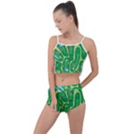 Golf Course Par Golf Course Green Summer Cropped Co-Ord Set