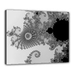 Males Mandelbrot Abstract Almond Bread Canvas 20  x 16  (Stretched)