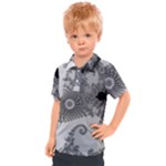 Males Mandelbrot Abstract Almond Bread Kids  Polo T-Shirt