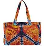 Tie Dye Peace Sign Canvas Work Bag