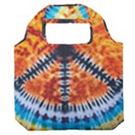 Tie Dye Peace Sign Premium Foldable Grocery Recycle Bag