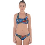 Gray Circuit Board Electronics Electronic Components Microprocessor Cross Back Hipster Bikini Set