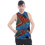 Gray Circuit Board Electronics Electronic Components Microprocessor Men s Sleeveless Hoodie