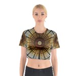 Barcelona Stained Glass Window Cotton Crop Top