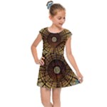 Barcelona Stained Glass Window Kids  Cap Sleeve Dress