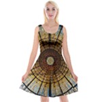 Barcelona Stained Glass Window Reversible Velvet Sleeveless Dress