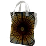 Barcelona Stained Glass Window Canvas Messenger Bag