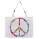 Flourish Decorative Peace Sign Medium Tote Bag