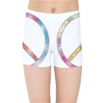 Flourish Decorative Peace Sign Kids  Sports Shorts