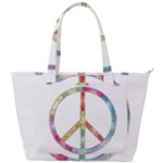 Flourish Decorative Peace Sign Back Pocket Shoulder Bag 