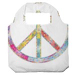 Flourish Decorative Peace Sign Premium Foldable Grocery Recycle Bag
