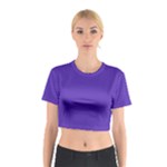 Ultra Violet Purple Cotton Crop Top