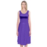 Ultra Violet Purple Midi Sleeveless Dress