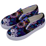 Authentic Aboriginal Art - Discovering Your Dreams Kids  Canvas Slip Ons