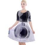 Washing Machines Home Electronic Quarter Sleeve A-Line Dress