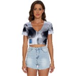 Washing Machines Home Electronic V-Neck Crop Top