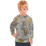 Circular Concentric Radial Symmetry Abstract Kids  Hooded Pullover