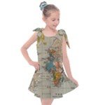 Circular Concentric Radial Symmetry Abstract Kids  Tie Up Tunic Dress