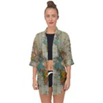 Iceland Aurora Borealis Open Front Chiffon Kimono