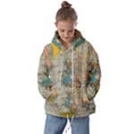 Circular Concentric Radial Symmetry Abstract Kids  Oversized Hoodie