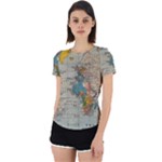 Iceland Aurora Borealis Back Cut Out Sport T-Shirt