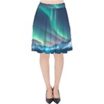 Triangle Pattern Design Cute Velvet High Waist Skirt