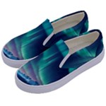 Triangle Pattern Design Cute Kids  Canvas Slip Ons