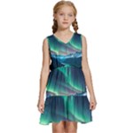 Triangle Pattern Design Cute Kids  Sleeveless Tiered Mini Dress
