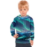 Zig Zag Waves Lines Geometric Kids  Hooded Pullover