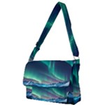 Zig Zag Waves Lines Geometric Full Print Messenger Bag (L)