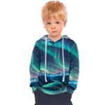 Aurora Borealis Kids  Overhead Hoodie