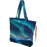 Aurora Borealis Drawstring Tote Bag
