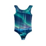 Aurora Borealis Kids  Frill Swimsuit