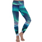 Aurora Borealis Kids  Lightweight Velour Classic Yoga Leggings