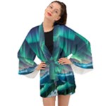 Aurora Borealis Long Sleeve Kimono