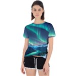 Aurora Borealis Open Back Sport T-Shirt