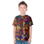 Zig Zag Pattern Geometric Design Kids  Cotton T-Shirt