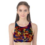 Zig Zag Pattern Geometric Design Tank Bikini Top