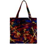 Flower Retro Funky Psychedelic Zipper Grocery Tote Bag